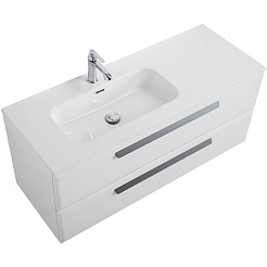 Cezares Тумба под раковину Eco Cer-N 120 L bianco lucido без ручек – фотография-3